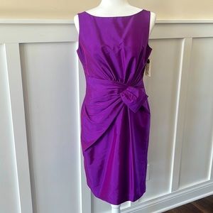 Kim Rogers Purple Mulberry Shimmer Dress Sleeveless Size 8